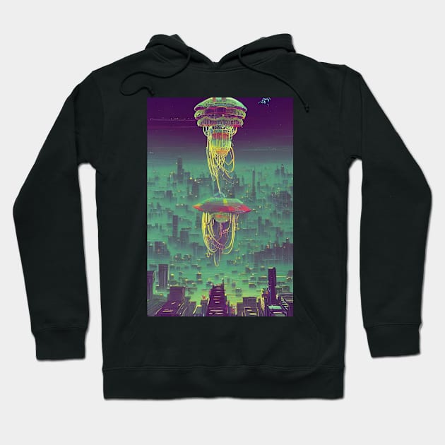 City Dwelling Jellyfish Hoodie by EsoteraArt